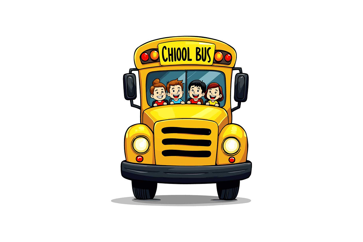 School Bus & Globe Clipart Set, an Object Graphic by Gfx_Store (Photo 8 of 13)