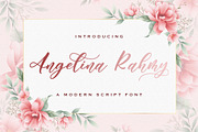 Angelina Rahmy - Modern Script Font, a Script Font by StringLabs (Thumbnail 1 of 12)
