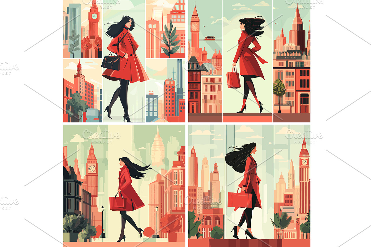 Cartoon woman traveling concepts, an Object Illustration by Stock-Smart-Start