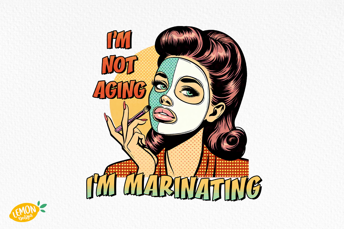 Retro Sarcastic Girl Sublimation, a Person Illustration by LemonDesign (Photo 4 of 11)
