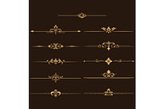 Vintage set of floral elements, a Decorative Illustration by RODINA (Thumbnail 1 of 3)