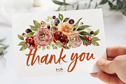 Deep Autumn Watercolor Flowers, an Illustration by Kim Thoa Designs (Thumbnail 10 of 10)