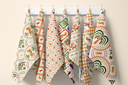 Checkered tropical summer patterns, a Pattern Graphic by Tani Kuzminka (Thumbnail 3 of 11)