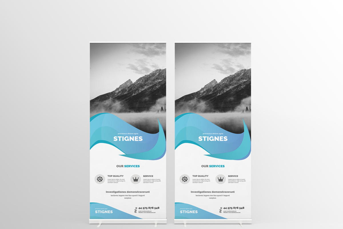 Business Roll Up Banner Template, a Flyer Template by Creative Shop (Photo 3 of 4)