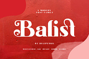 Balist - Modern Serif Font, a Serif Font by delipensil (Thumbnail 1 of 9)