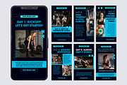 Fitness Challenge Daily Stories, a Templates & Theme by studiogstock (Thumbnail 1 of 4)