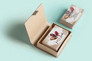 Watercolor Warm Business Card, a Business Card Template by land art (Thumbnail 5 of 9)