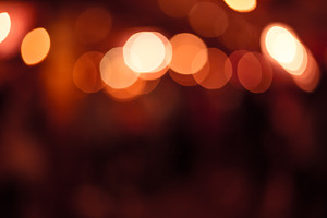 City Lights (Red Bokeh)