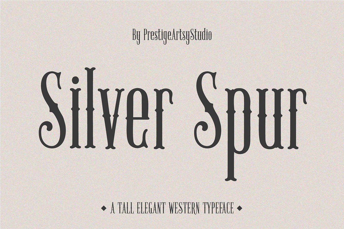Silver Spur, a Serif Font by Prestige Artsy Studio (Photo 1 of 10)