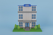 3D Building Pack, an Architecture 3D Model by novia99design (Thumbnail 3 of 9)