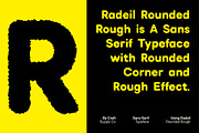 Radeil Rounded Rough, a Sans Serif Font by Craft Supply Co. (Thumbnail 2 of 8)