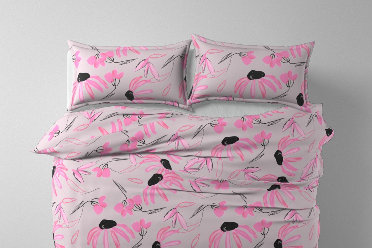 Cascading pink Daisy, a Pattern Graphic by Cotton Melon pattern Shop (Photo 3 of 6)