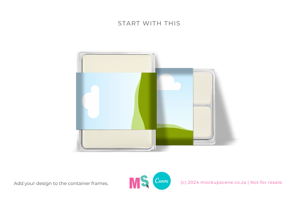Wax Melts Label Mockup for Canva, a Packaging Mockup by Mockup Scene (Photo 12 of 17)