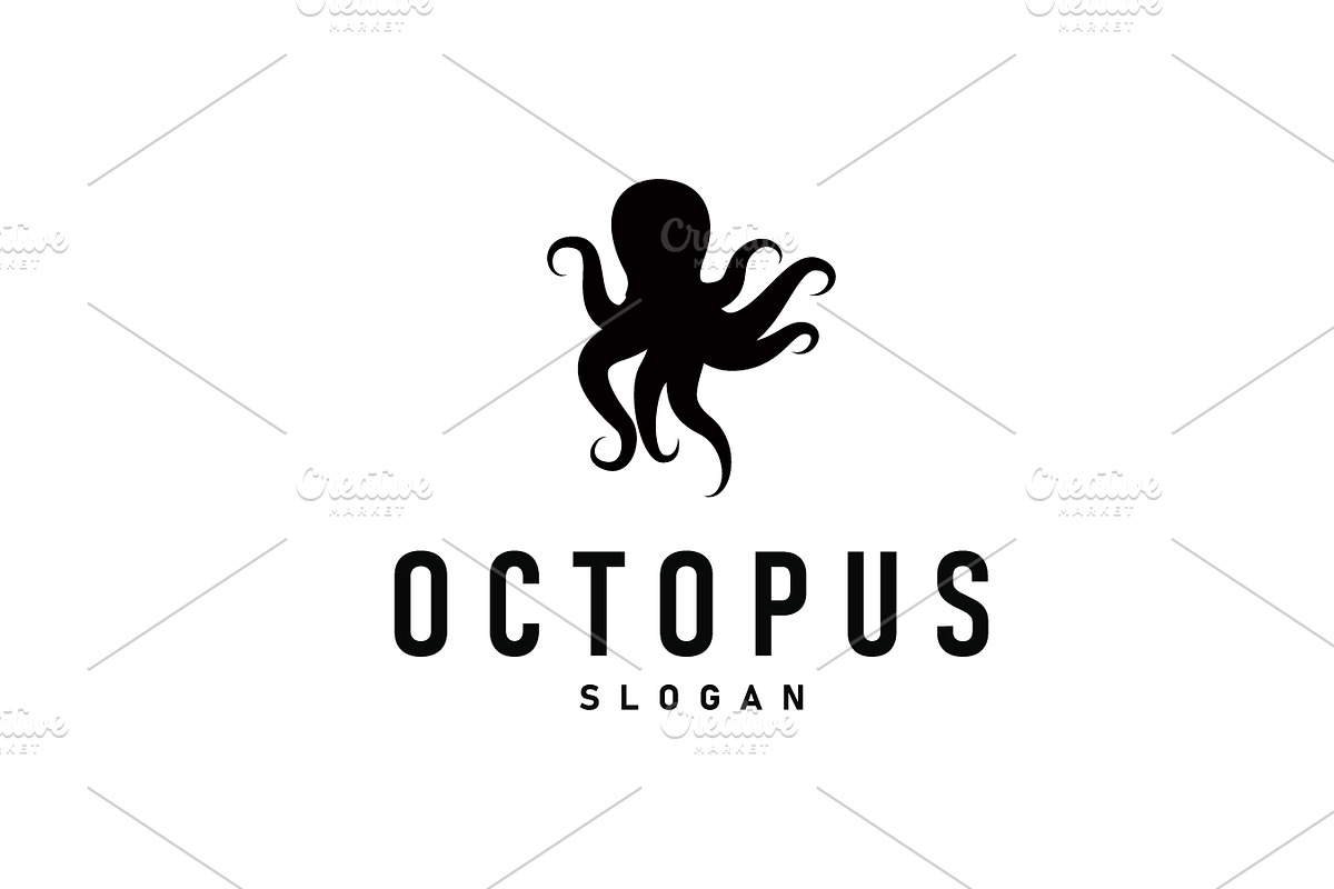 Octopus Logo Retro Vintage Design, a Branding & Logo Template by Maylianaw28