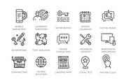 Set of SEO and Development Icons, a Work Illustration by Tettygreen (Thumbnail 2 of 3)