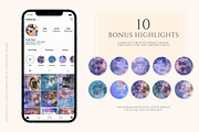 -50% Astrology Canva PS templates, a Social Media Template by Vintage Digital Textures (Thumbnail 6 of 9)