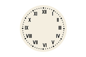 Retro round clock face, a Texture Illustration by Things for designers