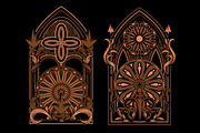 Gothic Sacred Frames Vol.1, an Object Graphic by Bewalrus Studio (Thumbnail 4 of 5)