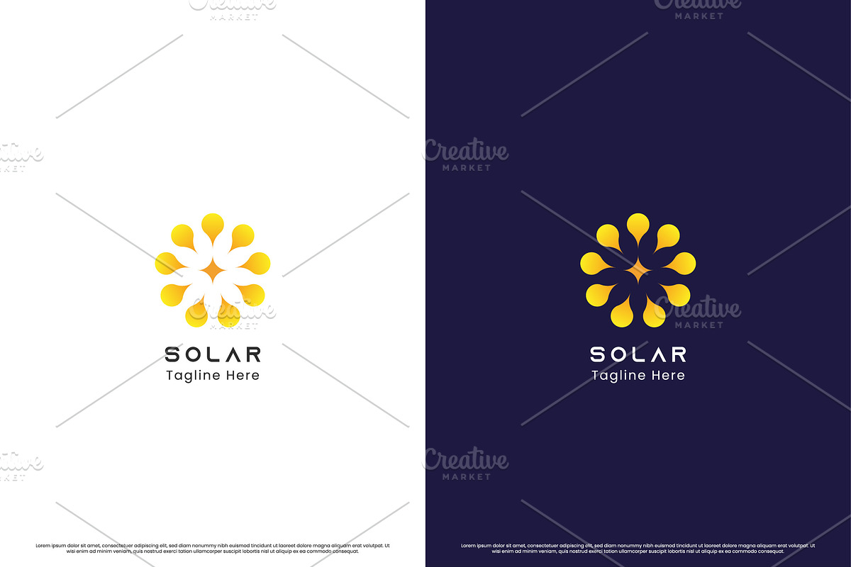 Solar Gradient Logo Design Icon, a Branding & Logo Template by Morvana Crew