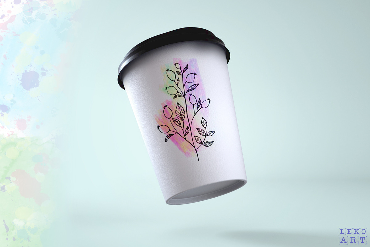 Wildflowers Brush Stamps Procreate, a Brush Add-On by LekoArt (Photo 5 of 8)