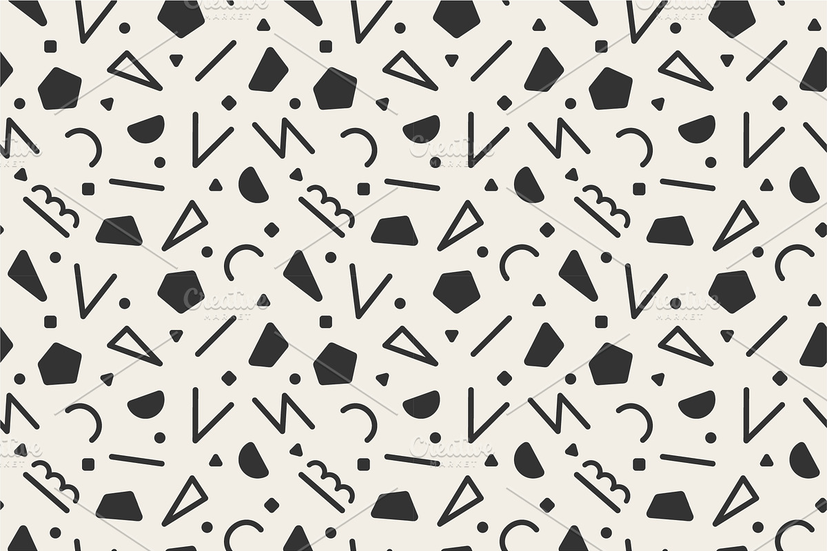 Trendy seamless hipster 90s patterns, a Pattern Graphic by ExpressShop (Photo 11 of 11)