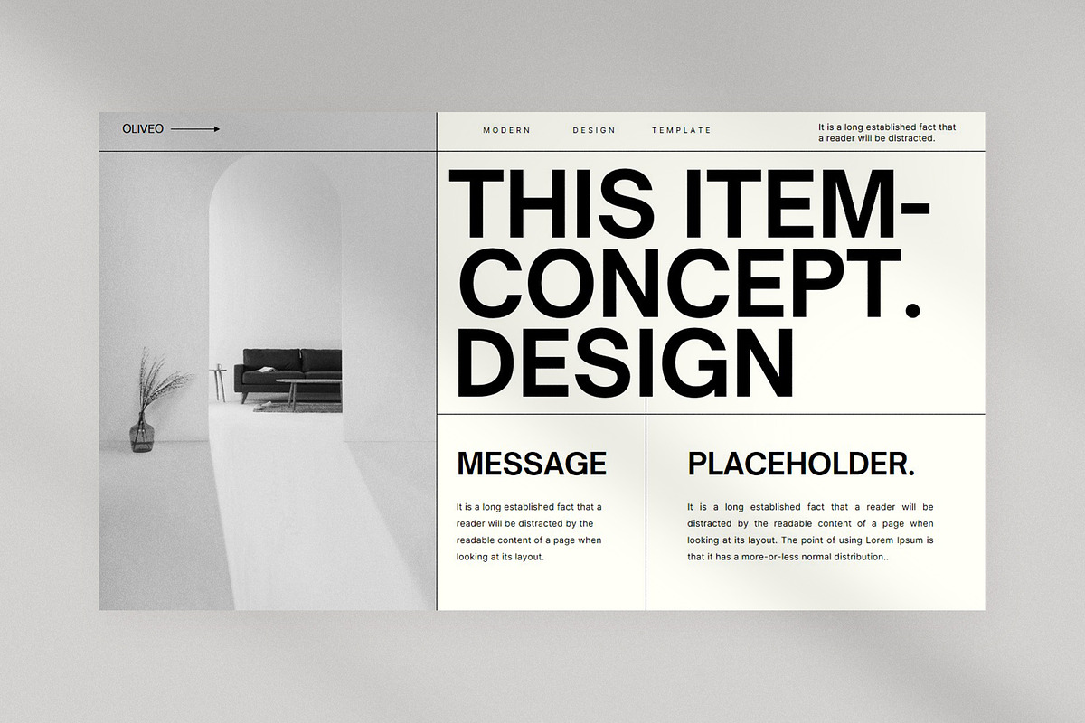 Oliveo Presentation Template preview 3