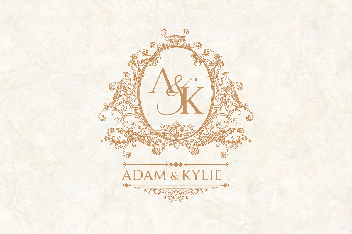 Elegant Ornate Wedding Crest, a Branding & Logo Template by GraphicsByNaeem (Photo 1 of 3)
