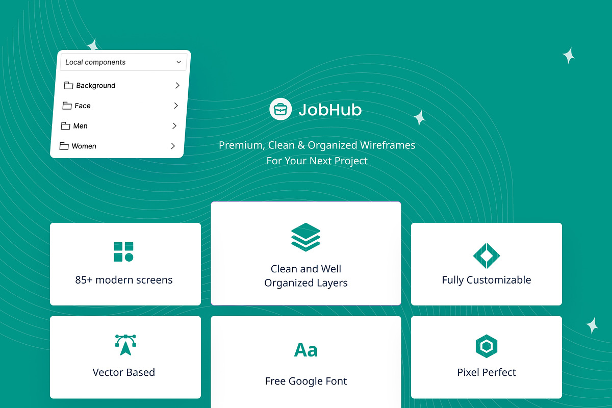 Job Finder Mobile App UI KIT, an UI Kit Template by Muhammad_Ahmad (Photo 2 of 6)