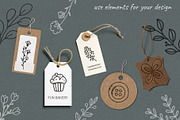 100 hand drawn elements + logo, a Work Illustration by Cozy pattern shop (Thumbnail 6 of 7)