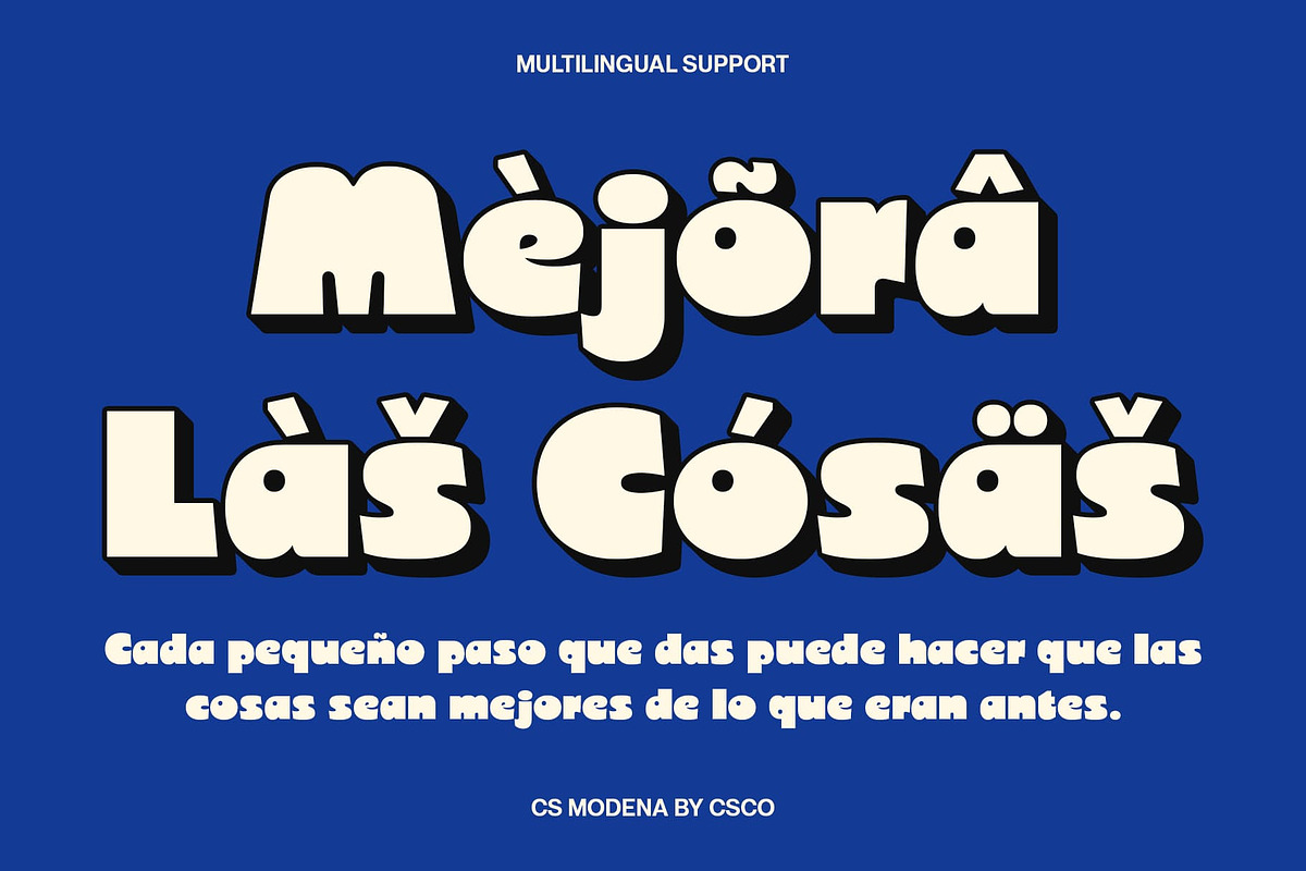 CS Modena – Bold Font, a Sans Serif Font by Craft Supply Co. (Photo 7 of 8)