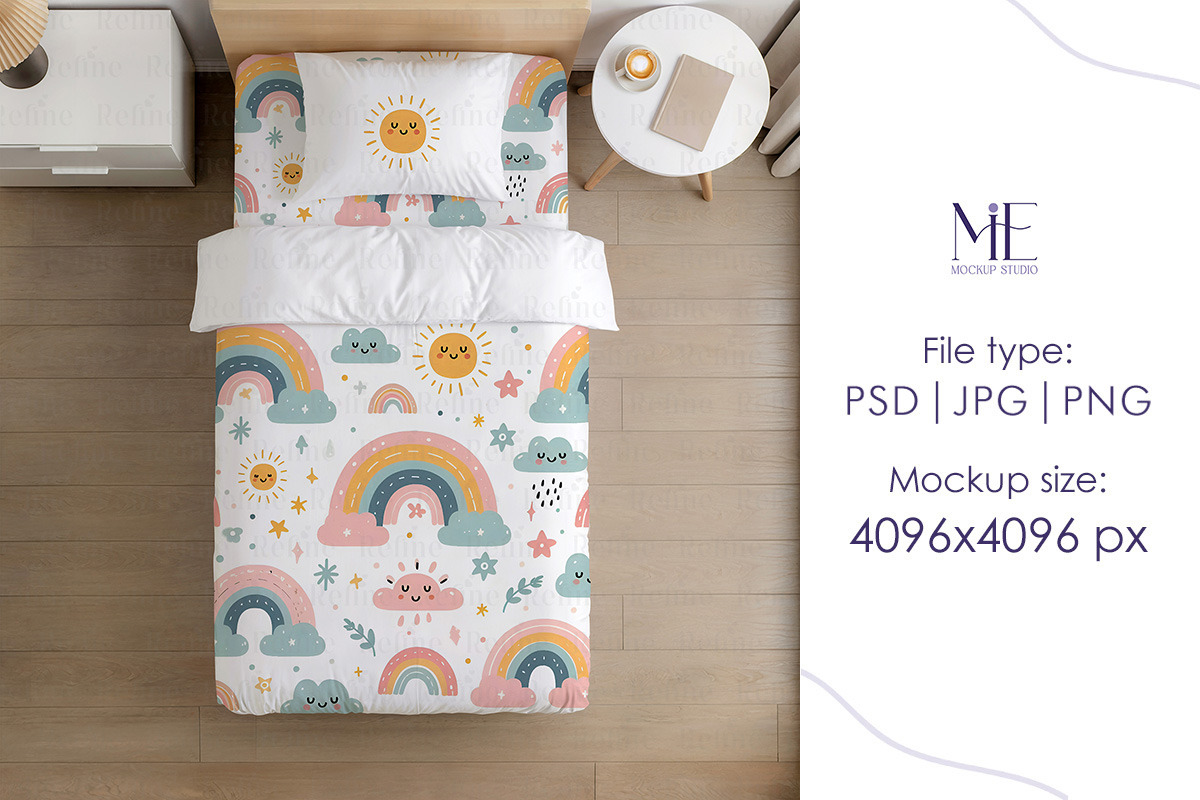 Bedding Mockup, Duvet Cover Pillow, a Household Mockup by Mie Mockup Studio (Photo 3 of 5)