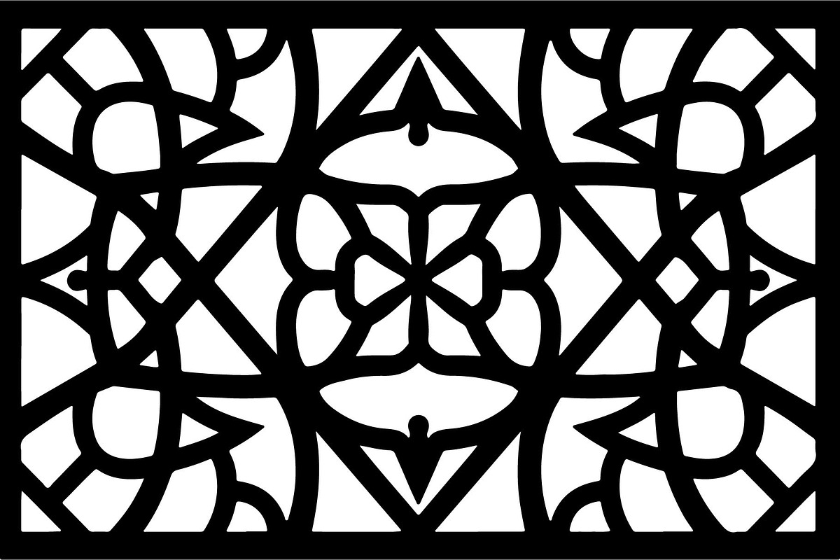 Geometric Laser Cut Panel Set, an Object Graphic by Designer_Momina (Photo 8 of 13)