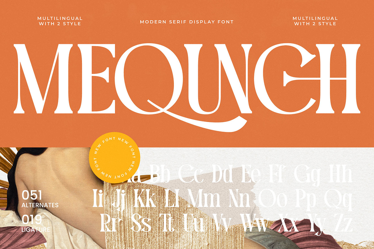 Mequnch Modern Serif Display Font, a Serif Font by timelesstype.co (Photo 1 of 20)