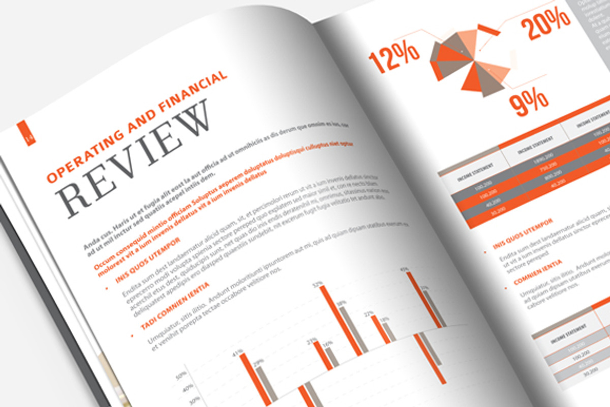 Annual Report / Brochure Template, a Brochure Template by Templatepickup (Photo 4 of 5)