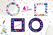 90s retro style vector clipart, an Illustration by Brandianna (Thumbnail 5 of 7)