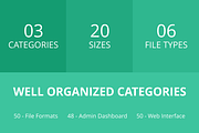 148 Files & Folders Flat Icons, an Outline Icon by IconBunny (Thumbnail 3 of 6)