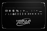 NEBULA ROVER - Futuristic Sci-Fi, a Blackletter Font by Brainwave (Thumbnail 5 of 8)