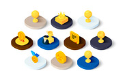 Isometric icons - Winning and Awards, an Icon by sidmaydesign (Thumbnail 3 of 3)
