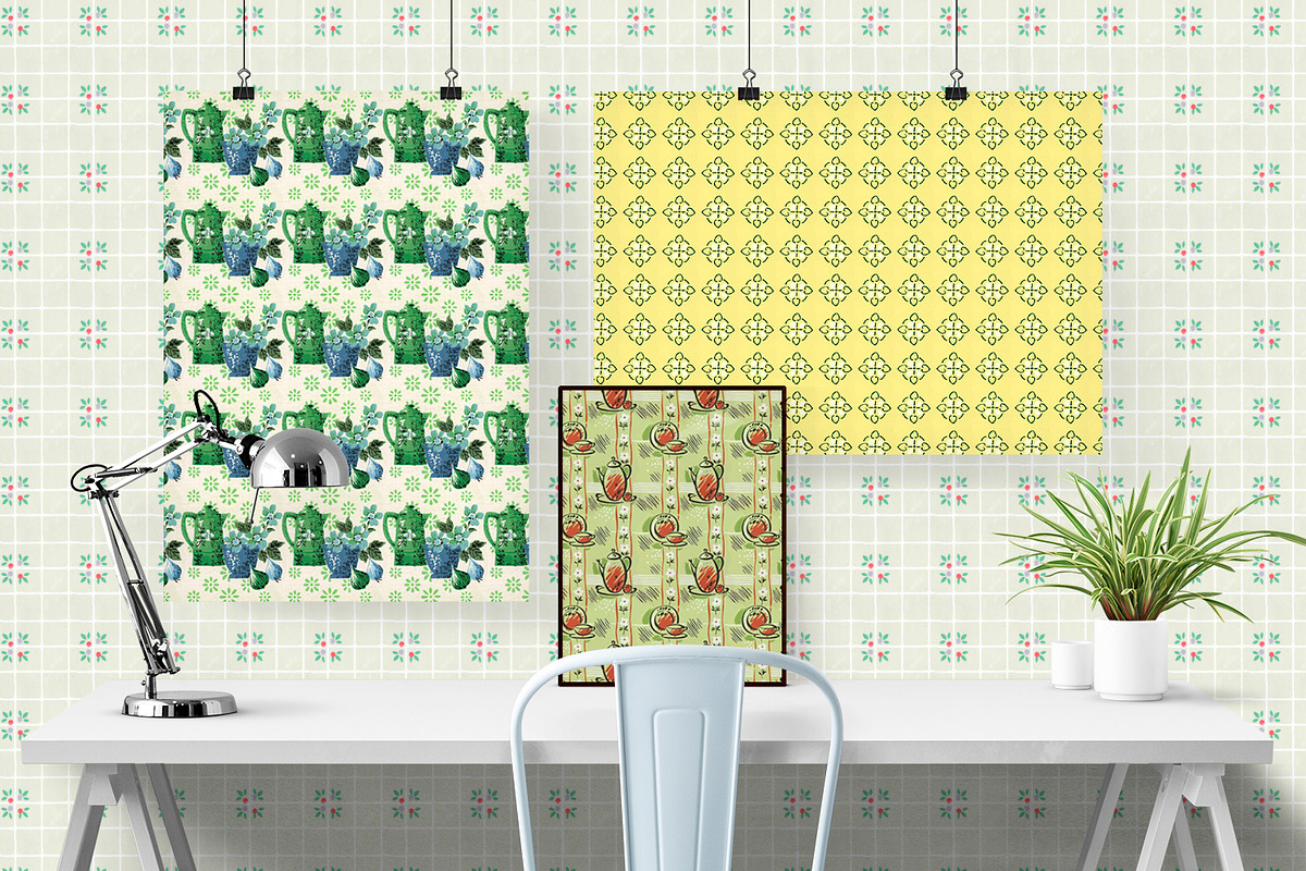 Vintage Wallpaper Patterns, a Pattern Graphic by ISEEYOUPATTERN (Photo 6 of 8)