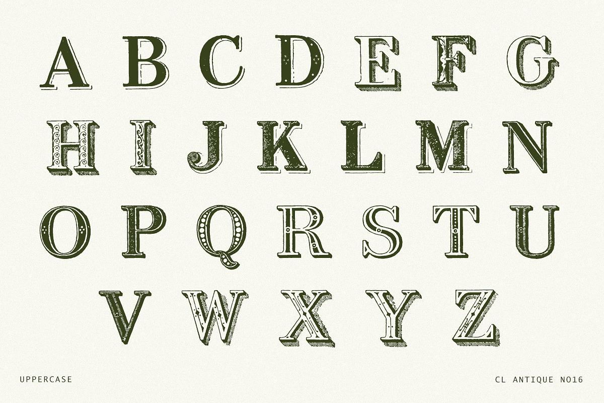 Decorative Vintage Drop Cap Font, a Serif Font by Century Library (Photo 3 of 5)