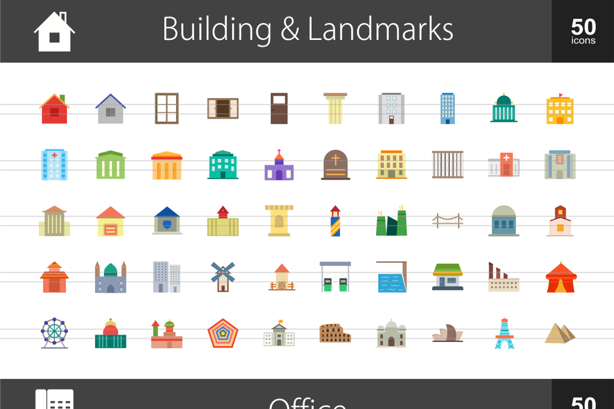 2010 Flat Multicolor Icons (V2) preview 2
