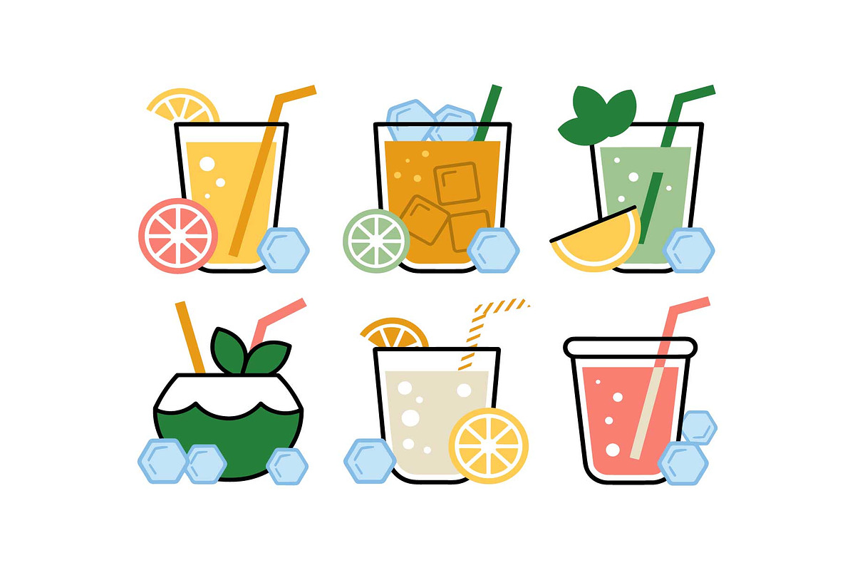 Summer Drink Mega Vector Set, an Object Graphic by Gfx_Store (Photo 12 of 13)