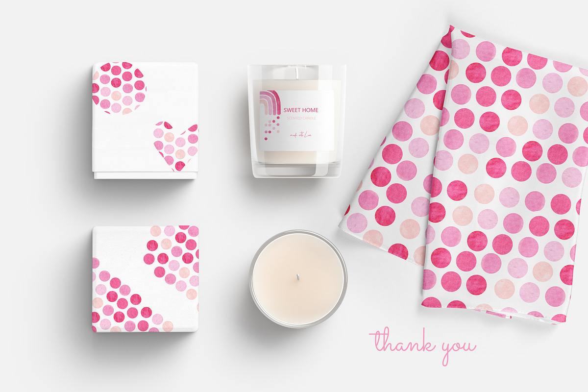 Watercolor rainbow clipart patterns, a Pattern Graphic by Jermolina Mockups (Photo 8 of 8)
