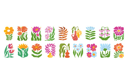 Abstract rectangle flowers, an Object Illustration by winwin.art