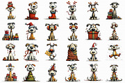 Quirky Christmas Dog Clipart, an Illustration by Libby Wishes (Thumbnail 5 of 7)