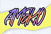 AMEKO Bold Brush Font, a Handwritten Font by NTC Graphic (Thumbnail 1 of 9)