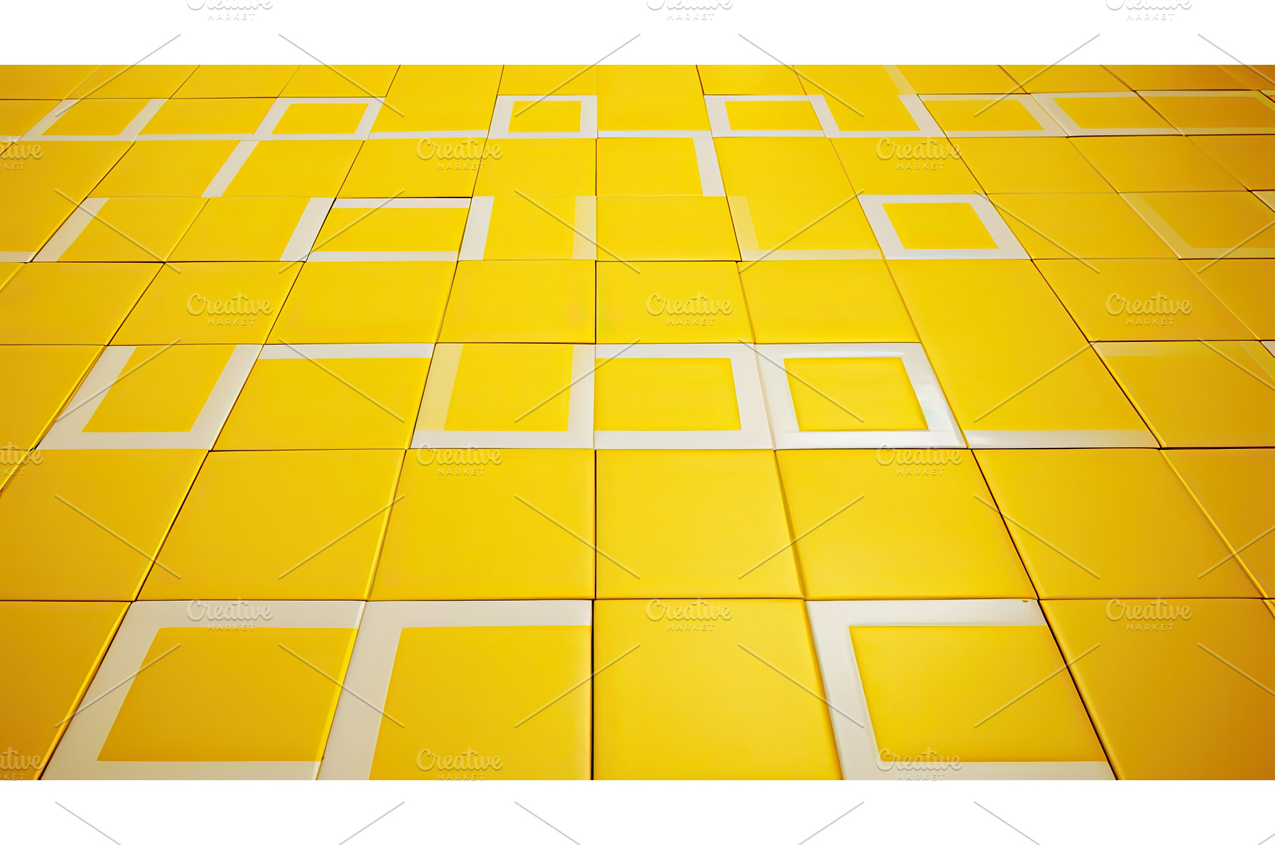 ceramic yellow geometric ai, an Abstract Photo by pikepicture