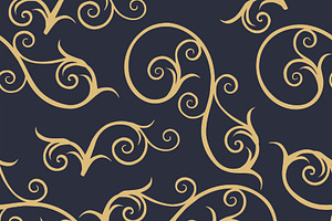 Seamless pattern with swirls, a Pattern Graphic by Viktorijareut