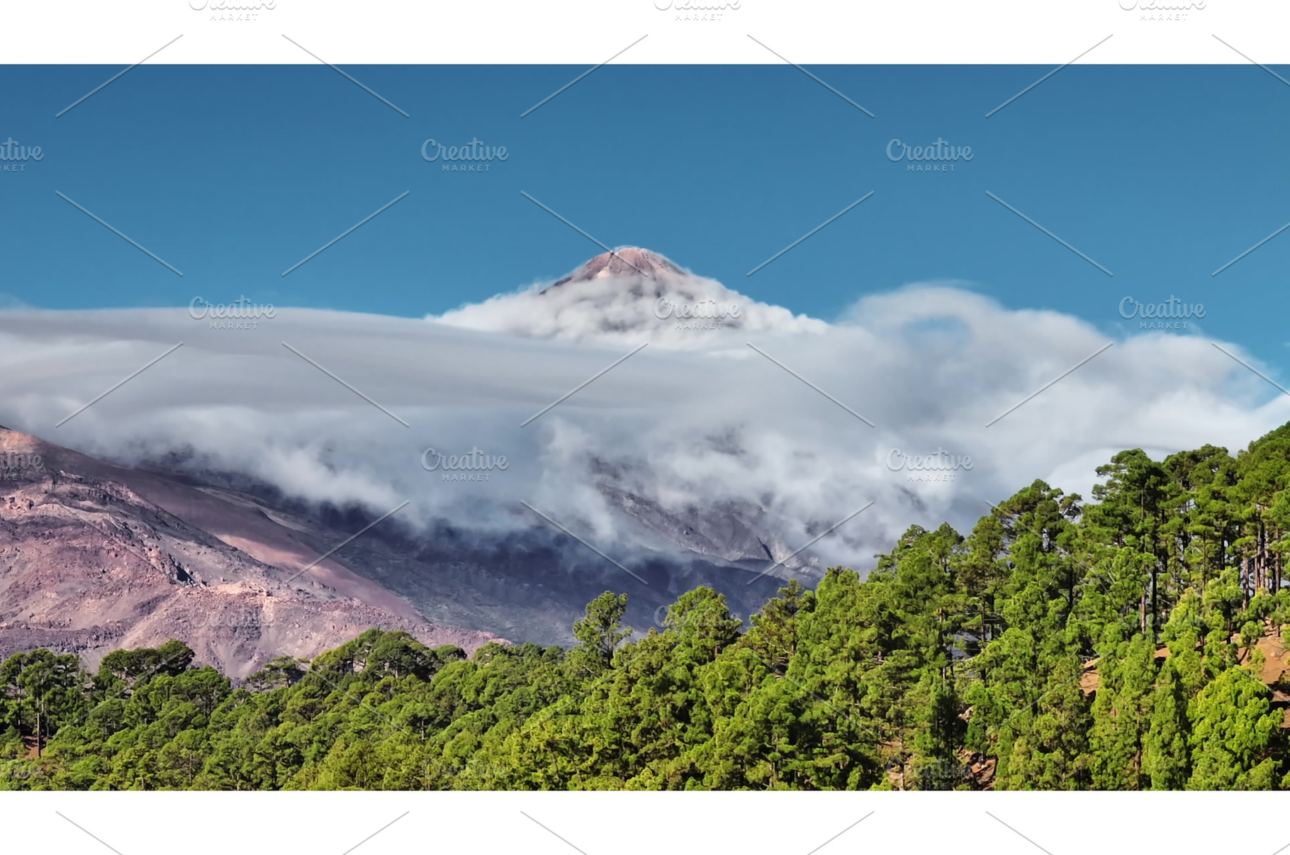 Mount Teide volcano raising above, a Nature Photo by Goinyk