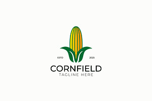 Cornfield Logo Corn Cob, a Branding & Logo Template by Signatoro